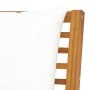 Garden bench 114.5 cm with cream cushions solid acacia wood by vidaXL, Modular outdoor sofas - Ref: Foro24-311836, Price: 189...
