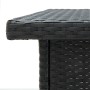 Mesa y taburetes altos jardín 3 piezas y cojines ratán PE negro by , Garden sets - Ref: Foro24-3261502, Price: 398,08 €, Disc...