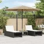 Gartenschirm mit LED-Lichtern, Stahlmast, braun, 324x324x247 cm. von , Sonnenschirme - Ref: Foro24-4005122, Preis: 129,17 €, ...
