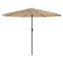 Sombrilla de jardín con LEDs poste acero marrón 324x324x247 cm by , Umbrellas - Ref: Foro24-4005122, Price: 131,41 €, Discoun...
