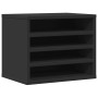 Organizador escritorio madera ingeniería negro 36x26x29,5 cm by , Classification and organization - Ref: Foro24-848046, Price...