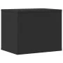 Schreibtisch-Organizer aus schwarzem Ingenieurholz, 36x26x29,5 cm. von , Klassifizierung und Organisation - Ref: Foro24-84804...