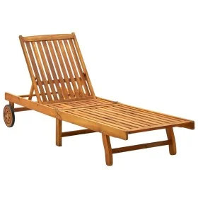 Sonnenliege aus massivem Akazienholz von vidaXL, Liegen - Ref: Foro24-311871, Preis: 171,43 €, Rabatt: %