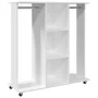 Armario con ruedas madera ingeniería blanco 102x38x110 cm by , Clothing and closet storage - Ref: Foro24-848031, Price: 122,5...
