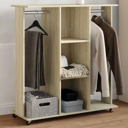 Rollschrank aus Sonoma-Eichenholz, 102x38x110 cm, Ingenieurholz. von , Aufbewahrung von Kleidung und Schränken - Ref: Foro24-...