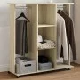 Armario con ruedas madera ingeniería roble Sonoma 102x38x110 cm by , Clothing and closet storage - Ref: Foro24-848033, Price:...
