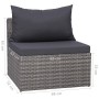 9-teiliges Gartenmöbel-Set und graue synthetische Rattankissen von vidaXL, Gartensets - Ref: Foro24-3059495, Preis: 900,60 €,...