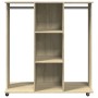 Rollschrank aus Sonoma-Eichenholz, 102x38x110 cm, Ingenieurholz. von , Aufbewahrung von Kleidung und Schränken - Ref: Foro24-...