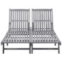 Lounger for 2 people solid acacia wood by vidaXL, Loungers - Ref: Foro24-311874, Price: 326,85 €, Discount: %