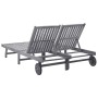 Lounger for 2 people solid acacia wood by vidaXL, Loungers - Ref: Foro24-311874, Price: 326,85 €, Discount: %