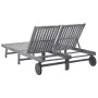 Lounger for 2 people solid acacia wood by vidaXL, Loungers - Ref: Foro24-311874, Price: 320,03 €, Discount: %
