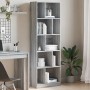 Ingenieurholzregal in Sonoma-Grau 57x28,5x174 cm von , Bücherregale und Regale - Ref: Foro24-847994, Preis: 80,44 €, Rabatt: %