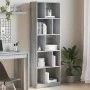 Ingenieurholzregal in Sonoma-Grau 57x28,5x174 cm von , Bücherregale und Regale - Ref: Foro24-847994, Preis: 79,21 €, Rabatt: %