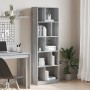 Ingenieurholzregal in Sonoma-Grau 57x28,5x174 cm von , Bücherregale und Regale - Ref: Foro24-847994, Preis: 80,44 €, Rabatt: %