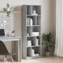 Ingenieurholzregal in Sonoma-Grau 57x28,5x174 cm von , Bücherregale und Regale - Ref: Foro24-847994, Preis: 79,21 €, Rabatt: %