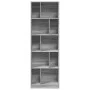 Ingenieurholzregal in Sonoma-Grau 57x28,5x174 cm von , Bücherregale und Regale - Ref: Foro24-847994, Preis: 79,21 €, Rabatt: %