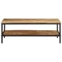 Mesa de centro de madera maciza de mango rugosa 100x50x35 cm by , Coffee table - Ref: Foro24-374069, Price: 114,53 €, Discoun...