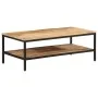 Mesa de centro de madera maciza de mango rugosa 100x50x35 cm by , Coffee table - Ref: Foro24-374069, Price: 114,53 €, Discoun...