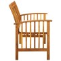 Garden bench with cushions 119 cm solid acacia wood by vidaXL, garden benches - Ref: Foro24-312132, Price: 137,30 €, Discount: %