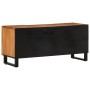Massives TV-Möbel aus Akazienholz 105x34x46 cm von , CD- und DVD-Speicher - Ref: Foro24-377437, Preis: 116,40 €, Rabatt: %