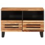 Mueble de TV madera maciza de acacia 70x34x46 cm by , CD and DVD storage - Ref: Foro24-377442, Price: 69,56 €, Discount: %