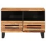 Mueble de TV madera maciza de acacia 70x34x46 cm de , Almacenamiento para CD y DVD - Ref: Foro24-377442, Precio: 68,96 €, Des...