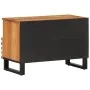 Mueble de TV madera maciza de acacia 70x34x46 cm de , Almacenamiento para CD y DVD - Ref: Foro24-377442, Precio: 68,96 €, Des...