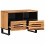 Mueble de TV madera maciza de acacia 70x34x46 cm by , CD and DVD storage - Ref: Foro24-377442, Price: 69,56 €, Discount: %