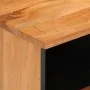 Mueble de TV madera maciza de acacia 70x34x46 cm de , Almacenamiento para CD y DVD - Ref: Foro24-377442, Precio: 68,96 €, Des...