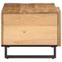 Mesa de centro de madera maciza de mango rugosa 80x51x40 cm de , Mesas de centro - Ref: Foro24-377456, Precio: 77,23 €, Descu...