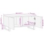 Mesa de centro madera maciza mango marrón 80x51x40 cm by , Coffee table - Ref: Foro24-377463, Price: 91,27 €, Discount: %
