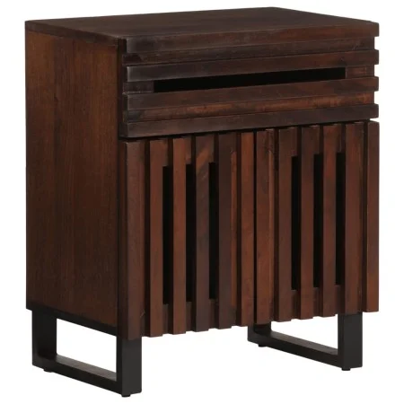Mesita de noche madera maciza mango marrón 50x34x60 cm de , Mesitas de noche - Ref: Foro24-377494, Precio: 81,92 €, Descuento: %