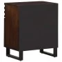 Mesita de noche madera maciza mango marrón 50x34x60 cm de , Mesitas de noche - Ref: Foro24-377494, Precio: 81,92 €, Descuento: %