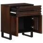 Mesita de noche madera maciza mango marrón 50x34x60 cm de , Mesitas de noche - Ref: Foro24-377494, Precio: 81,92 €, Descuento: %