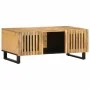 Mesa de centro de madera maciza de mango rugosa 100x55x40 cm by , Coffee table - Ref: Foro24-377496, Price: 118,40 €, Discoun...
