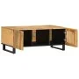 Mesa de centro de madera maciza de mango rugosa 100x55x40 cm by , Coffee table - Ref: Foro24-377496, Price: 118,40 €, Discoun...