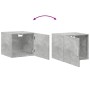 Armario de pared madera ingeniería gris hormigón 45x42,5x40 cm by , Sideboards - Ref: Foro24-846106, Price: 44,15 €, Discount: %