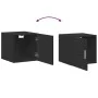 Wandschrank aus schwarzem Ingenieurholz 40x42,5x40 cm von , Sideboards - Ref: Foro24-846097, Preis: 37,84 €, Rabatt: %