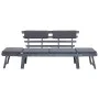 Garden bench with cushions 2 in 1 190 cm gray acacia wood by vidaXL, garden benches - Ref: Foro24-312119, Price: 291,85 €, Di...