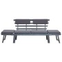 Gartenbank mit 2 in 1 Kissen 190 cm graues Akazienholz von vidaXL, Gartenbänke - Ref: Foro24-312119, Preis: 298,00 €, Rabatt: %