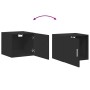 Wandschrank aus schwarzem Ingenieurholz 45x42,5x40 cm von , Sideboards - Ref: Foro24-846104, Preis: 43,11 €, Rabatt: %