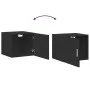 Wandschrank aus schwarzem Ingenieurholz 45x42,5x40 cm von , Sideboards - Ref: Foro24-846104, Preis: 42,46 €, Rabatt: %