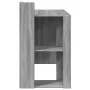 Büroschreibtisch aus grauem Ingenieurholz 103,5x56,5x94 cm von , Schreibtische - Ref: Foro24-847980, Preis: 86,52 €, Rabatt: %