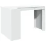 Büroschreibtisch aus weißem Ingenieurholz 123,5x73,5x75 cm von , Schreibtische - Ref: Foro24-847982, Preis: 98,94 €, Rabatt: %