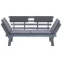Garden bench with cushions 2 in 1 190 cm gray acacia wood by vidaXL, garden benches - Ref: Foro24-312119, Price: 291,85 €, Di...