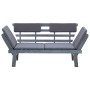 Gartenbank mit 2 in 1 Kissen 190 cm graues Akazienholz von vidaXL, Gartenbänke - Ref: Foro24-312119, Preis: 298,00 €, Rabatt: %