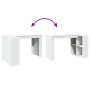 Escritorio de oficina madera ingeniería blanco 123,5x73,5x75 cm by , Desks - Ref: Foro24-847982, Price: 100,62 €, Discount: %