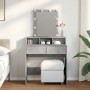Tocador con luces LED gris hormigón 80x41x144,5 cm by , Bedroom Dressers - Ref: Foro24-848181, Price: 111,97 €, Discount: %