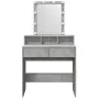 Tocador con luces LED gris hormigón 80x41x144,5 cm de , Tocadores para dormitorios - Ref: Foro24-848181, Precio: 116,24 €, De...