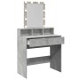 Tocador con luces LED gris hormigón 80x41x144,5 cm by , Bedroom Dressers - Ref: Foro24-848181, Price: 111,97 €, Discount: %